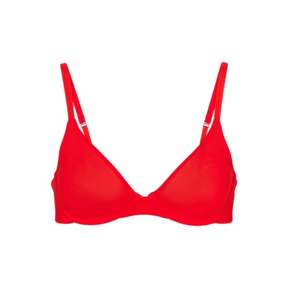 Cotton Jersey T-Shirt Bra | Ruby | SKIMS | NWT